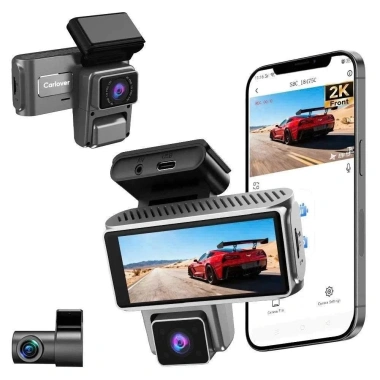 Camera hành trình ô tô S16 3 mắt 2K ghi đêm hồng ngoại AI, nhỏ gọn, kết nối điện thoại, BH 1 năm 1.5 triệu 6