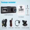 Camera hành trình ô tô Taxi 3 mắt 1.080p Wi‑Fi hồng ngoại ghi siêu nét 360.000₫ 6
