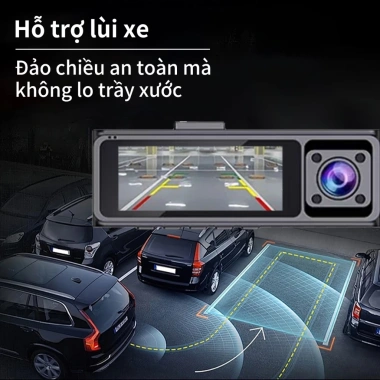 Camera hành trình ô tô Unisen F5 3 camera 1.440P HD vòng lặp tự động 1.299.000₫