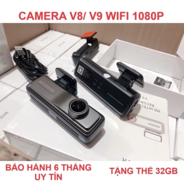 Camera hành trình ô tô V8/V9 Wifi và màn hình Android 1.080p siêu nét - Giá 550.000₫ 2