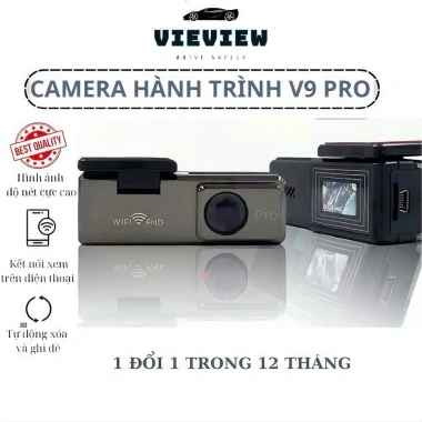 Camera Hành Trình Ô Tô VieView V9 Pro Siêu Nét Nhỏ Gọn, Ghi Hình 1.080P USB, Bảo Hành 12 Tháng