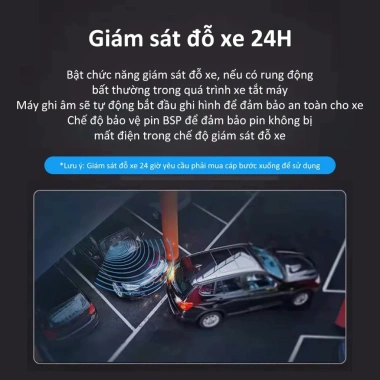 Camera hành trình ô tô WiFi 2K Q6 IPS ghi vòng lặp tự động, giám sát đỗ xe 24h - Giá 530.000₫