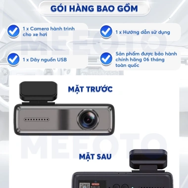 Camera hành trình ô tô Wifi Meeoto - Kết nối Android Ghi hình 1.080p Giá 799.000 VND 9 Camera hành trình ô tô Wifi Meeoto - Kết nối Android Ghi hình 1.080p Giá 799.000 VND 9