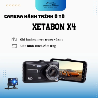 Camera hành trình ô tô X4 XETABON Full HD, màn hình cảm ứng, quay đêm rõ nét, bảo hành 12 tháng 1 đổi 1 - 690k