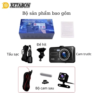 Camera hành trình ô tô X4 XETABON Full HD, màn hình cảm ứng, quay đêm rõ nét, bảo hành 12 tháng 1 đổi 1 - 690k