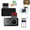 Camera hành trình ô tô X5 4 inch, ống kính kép HD 1.296P, WIFI, đồng bộ điện thoại - Giá 225k