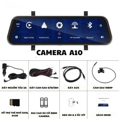 Camera hành trình ô tô XETABON 4K, CarPlay và Android Auto, nghe nhạc kết nối loa, BH 12T, giá 1.870.000 đồng 4