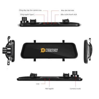 Camera hành trình ô tô XETABON A10 4K + CarPlay Auto, bản đồ VietMap, nghe nhạc, điều khiển giọng nói - 1.820.000₫ 4