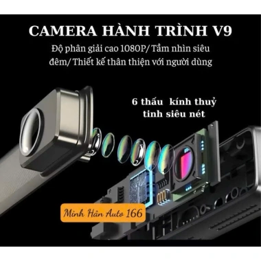 Camera hành trình OLED V9 WIFI cho xe ô tô - Xem trực tiếp trên Android, màn hình Android, giá chỉ 430.000₫