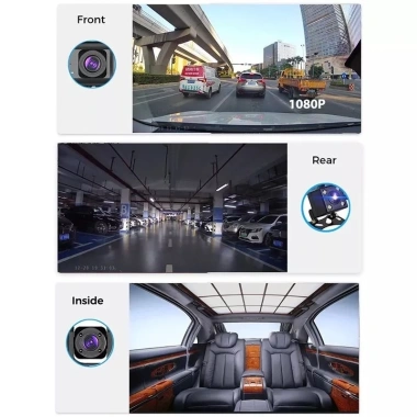 Camera hành trình ôtô WiFi 3 mắt, kép Full HD 1.080, quay trước, trong, sau - xem qua điện thoại, giá 650.000 6 Camera hành trình ôtô WiFi 3 mắt, kép Full HD 1.080, quay trước, trong, sau - xem qua điện thoại, giá 650.000 6