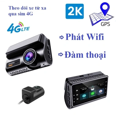 Camera hành trình P85 4G SIM độ nét 2K Dual Camera, Wifi + GPS, kết nối từ xa, giá 1,5 triệu Camera hành trình P85 4G SIM độ nét 2K Dual Camera, Wifi + GPS, kết nối từ xa, giá 1,5 triệu