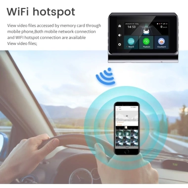 Camera hành trình P85 4G SIM độ nét 2K Dual Camera, Wifi + GPS, kết nối từ xa, giá 1,5 triệu