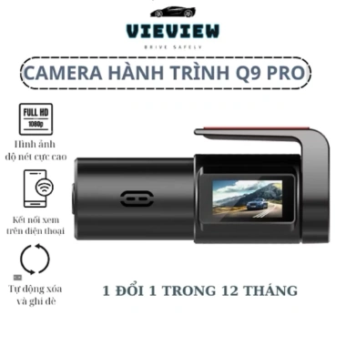 Camera hành trình Q9 1.080p, xem điện thoại, cắm USB tẩu, Vidurre, chỉ 350.000₫ 2