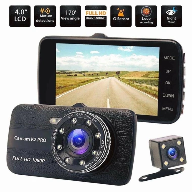 Camera hành trình trước sau 1.080P tích hợp 8 LED - Giá chỉ 515.000 VND, giảm mạnh