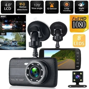 Camera hành trình trước sau 1.080P tích hợp 8 LED - Giá chỉ 515.000 VND, giảm mạnh 5 Camera hành trình trước sau 1.080P tích hợp 8 LED - Giá chỉ 515.000 VND, giảm mạnh 5