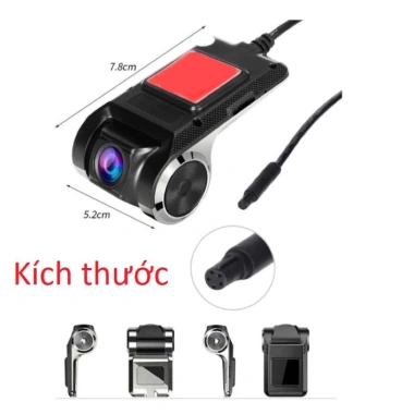 Camera hành trình U2 chỉ 225.000đ, màn hình Android ô tô, ghi hình trước HD 1.080p