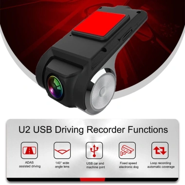 Camera hành trình U2 siêu HD 2.023, hỗ trợ ADAS, siêu nét cho ô tô - Giá 250.000₫