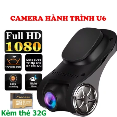 Camera hành trình U9 Pro U2 U6 Android – Lưu tốc độ, cảnh báo ADAS, giá chỉ 259.000₫