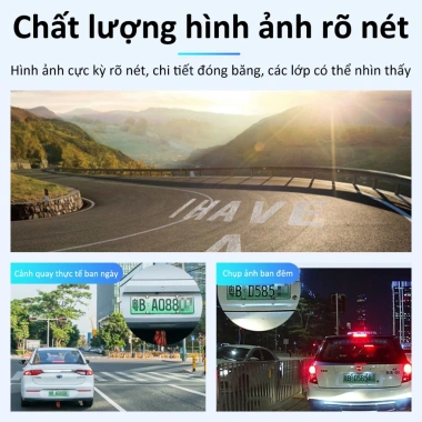 Camera hành trình Unisen U4U5 – 2K HD, tầm nhìn ban đêm rõ nét, trọng lực, 669k