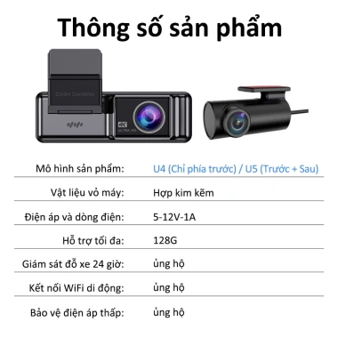 Camera hành trình Unisen U4U5 – 2K HD, tầm nhìn ban đêm rõ nét, trọng lực, 669k 9 Camera hành trình Unisen U4U5 – 2K HD, tầm nhìn ban đêm rõ nét, trọng lực, 669k 9