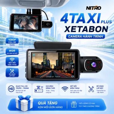 Camera hành trình XETABON 4Taxi 2 mắt, 4Taxi Pro 3 mắt FHD WIFI kết nối điện thoại 699.000₫