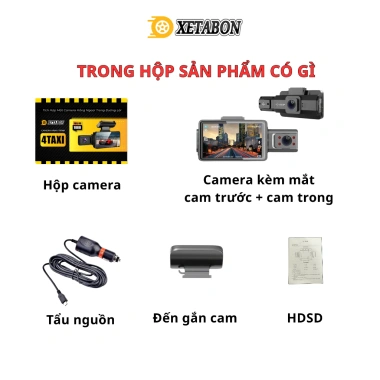 Camera hành trình XETABON 4Taxi 2 mắt, 4Taxi Pro 3 mắt FHD WIFI kết nối điện thoại 699.000₫ 2 Camera hành trình XETABON 4Taxi 2 mắt, 4Taxi Pro 3 mắt FHD WIFI kết nối điện thoại 699.000₫ 2
