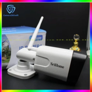 Camera IP Wifi Srihome SH035 Giám sát ngoài trời - Free ship, kèm thẻ 32GB