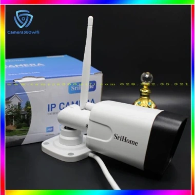 Camera IP Wifi Srihome SH035 Giám sát ngoài trời - Free ship, kèm thẻ 32GB