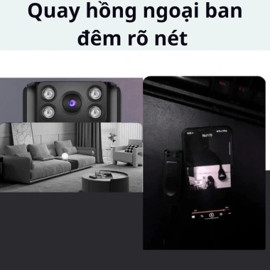 Camera không dây M15 - Quay đêm hồng ngoại, hút từ mạnh, góc rộng, chỉ 169k