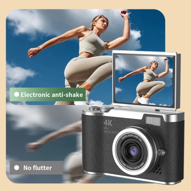 Camera kỹ thuật số RENEAR 48MP 4K CCD Zoom 8X, màn hình lật 180°, siêu gọn cho học sinh - Giá chỉ 460.900₫ 2
