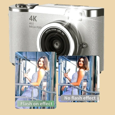 Camera kỹ thuật số RENEAR 48MP 4K CCD Zoom 8X, màn hình lật 180°, siêu gọn cho học sinh - Giá chỉ 460.900₫ 6