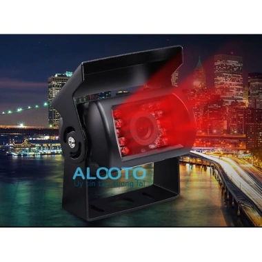 Camera lùi 12V/24V cho xe tải - LED hồng ngoại ban đêm, góc rộng, dây AV 12m - 250.000₫