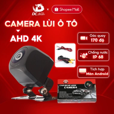 Camera Lùi DC AUTOSMART AHD 4K cho Ô Tô, Màn Hình Android tích hợp, kết nối tiện lợi, 350.000₫