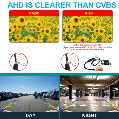 Camera lùi TAYO AHD/CBVS cho Android, mắt kính lồi tăng góc chiếu, chống nước IP69, giá 95.000₫ 6