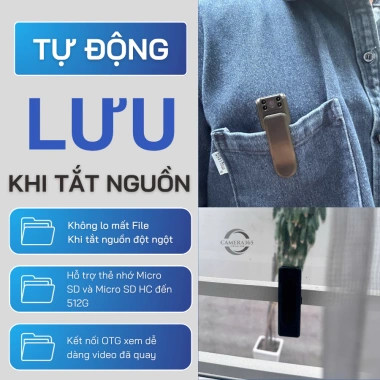 Camera M10 1.080P Full HD Giấu Kín Xoay 90° Kẹp Áo Gắn Xe và Ghi Âm Hồng Ngoại Ban Đêm - Giá Ưu Đãi 2