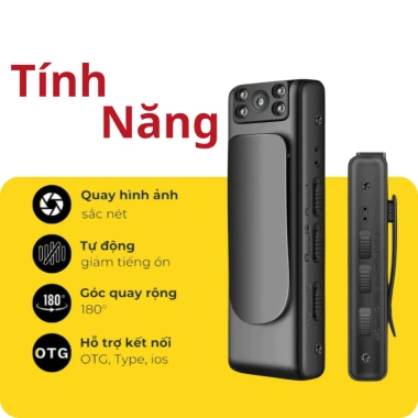 Camera M6 Full HD 1.080P, góc rộng 180°, chống rung, nhỏ gọn, ghi âm - 169.000đ 2
