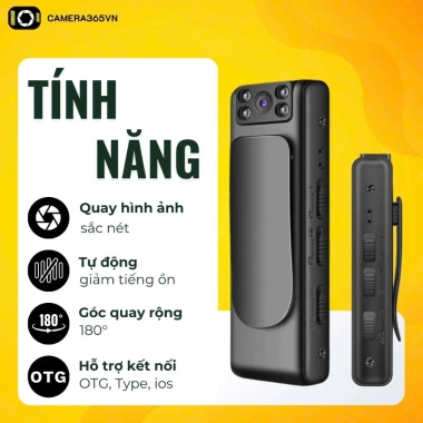 Camera mini không dây 1.080 Full HD – Ghi hình ổn định, hồng ngoại ban đêm, ghi âm chống ồn, kẹp áo – Giá chỉ 246.500₫ 2