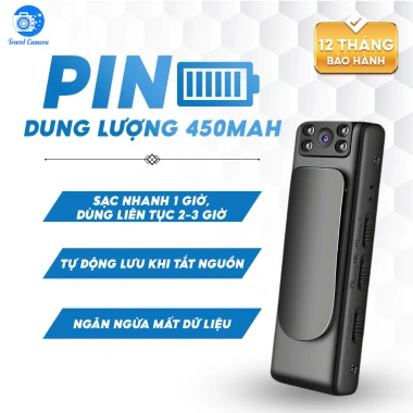 Camera Mini M11 Không Dây 1.080P Full HD 30FPS Kẹp Áo Siêu Nhỏ Giá Ưu Đãi 380.700 VND