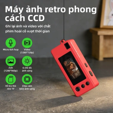 Camera Móc Khóa Ngón Tay Goojodoq Mini 720P CCD Retro - Quà Tặng Học Sinh Độc Đáo Giá 329.000₫