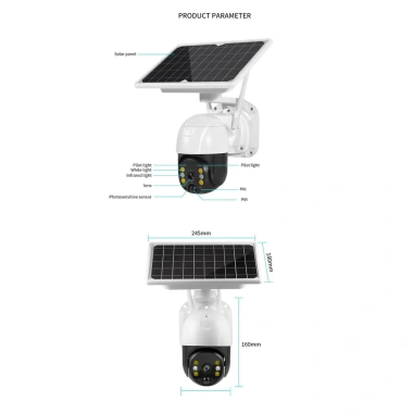 Camera năng lượng mặt trời 4G SIM WiFi PTZ – Giám sát an ninh ngoài trời
