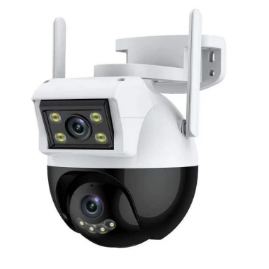Camera ngoài trời Yoosee 2 mắt kép PTZ 8 LED quay 360°, siêu nét, góc rộng, màu ban đêm - 460.570₫