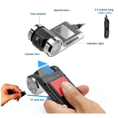 Camera ô tô thông minh MOBANINA 1.080P ADAS 360 Xem ghi, mở rộng bộ nhớ, ghi âm - 339.020₫