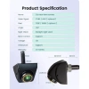 Camera quan sát phía sau ô tô AHD 1.080P Full HD 170° Fisheye, ban đêm, góc rộng 8