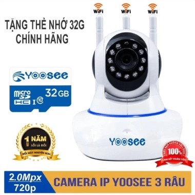 Camera quan sát YOOSEE 2 rãu 720p - Quan sát ngày đêm, free ship, giá 881.000₫