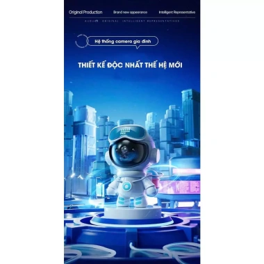 Camera Robot Baby WiFi iCam Mini 1.080P - Đàm thoại 2 chiều, xoay 360°, theo dõi bé