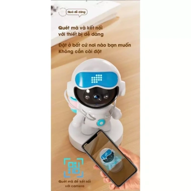 Camera Robot Baby WiFi iCam Mini 1.080P - Đàm thoại 2 chiều, xoay 360°, theo dõi bé 5 Camera Robot Baby WiFi iCam Mini 1.080P - Đàm thoại 2 chiều, xoay 360°, theo dõi bé 5