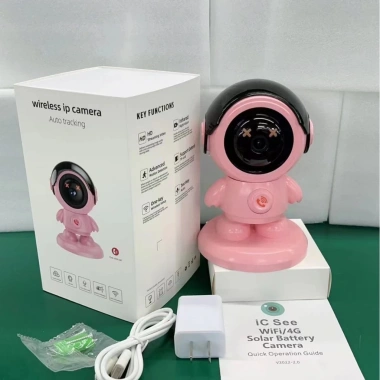 Camera Robot Wifi Phi Hành Gia KC106 - Giám sát 360°, Siêu nét, Âm thanh 2 chiều, Nút SOS - Giá chỉ 610.000₫