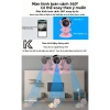 Camera Robot Wifi Phi Hành Gia KC106 - Giám sát 360°, Siêu nét, Âm thanh 2 chiều, Nút SOS - Giá chỉ 610.000₫ 3