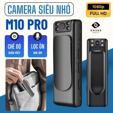 Camera siêu nhỏ M10 10h quay Full HD, không dây, hồng ngoại, góc rộng - 246.500₫