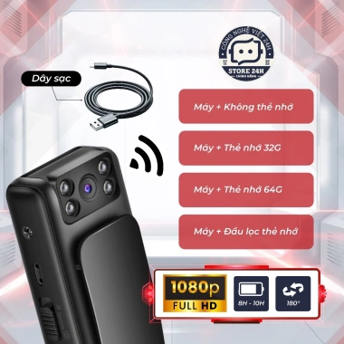 Camera Siêu Nhỏ M11 1.080 Full HD - Ghi Âm, Quay Hồng Ngoại, Cam Xoay 90 độ, Kết Nối Có Dây, Giấu Kín - 169.000₫ 9